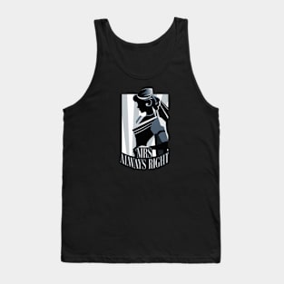 Mrs Always Right - Minimalist Bride Illustration Tank Top